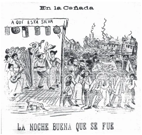 Figura 9. José Arnero, Santiago, 25 de diciembre de 1905. Ejemplo gráfi co de la mirada crítica ante las  medidas que apuntaban a eliminar la fi esta.