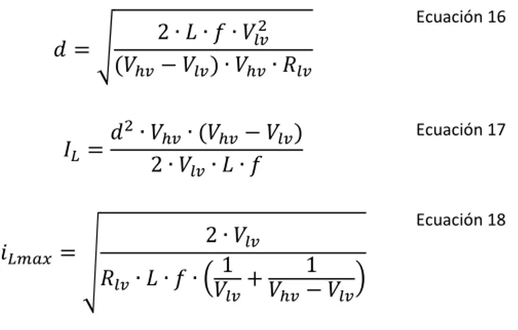 Figura 12 Reductor con Q2 conmutando en contrafase a Q1 (MCM). 