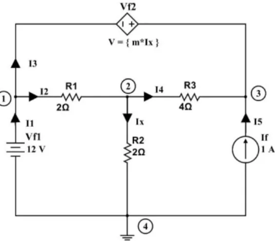 Figura  32. Circuito para el ejercicio de práctica del ejemplo 12. 
