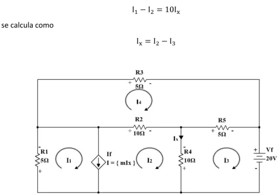 Figura  45. Circuito de analisis del ejemplo 19. 