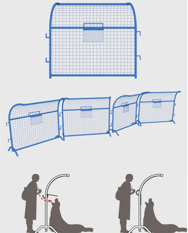 Fig. 5 The temporary barrier with a slot is a modification of the temporary barrier for a ‘controlled interactions’ scenario
