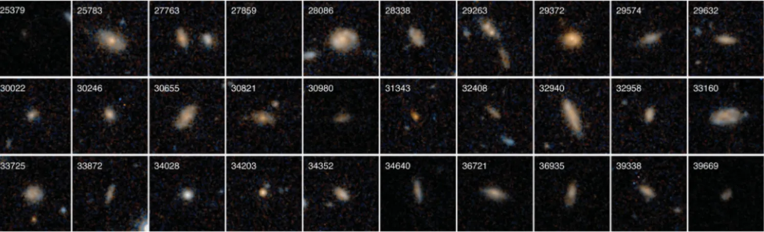 Figure 1. Two-colour Hubble Space Telescope WFC3/IR composite images of the sample of the 30 heavily obscured quasar host galaxies at z ∼ 2 presented in this Letter