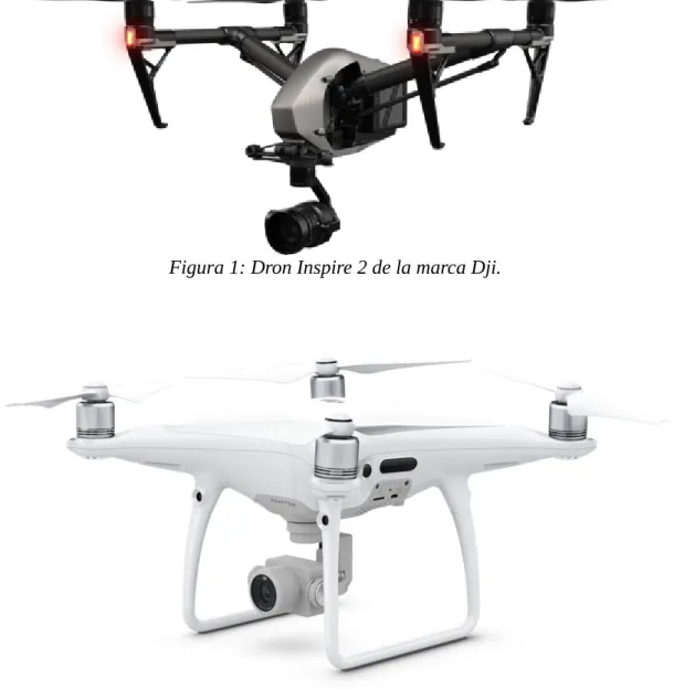 Figura 2: Dron Phantom 4 de la marca Dji.