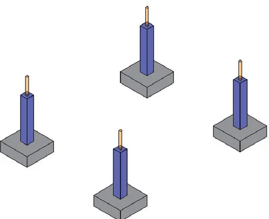Figura 4: Representación de las cargas sobre los soportes [Elaboración propia] 