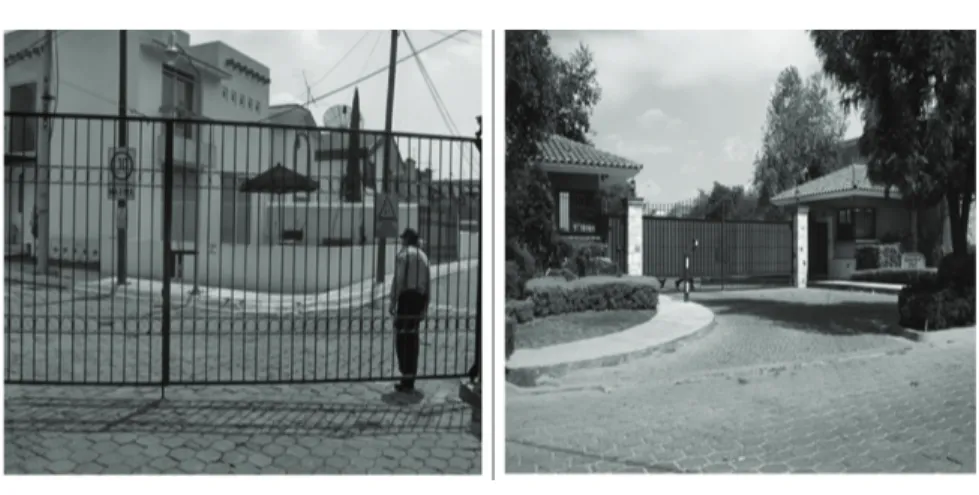 figura 1 |  Dispositivos de seguridad en urbanizaciones cerradas: Los Álamos y  Rincón Viejo