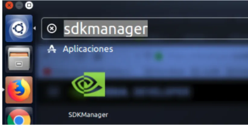 Figura 3.6: Acceso a NVIDIA SDK Manager
