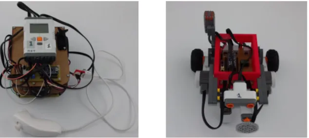 Figura 3. De izda. a dcha. robot A y robot B