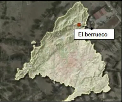 Figura 1: Localización de la zona de estudio. Ayuntamiento de El Berrueco (2019) 