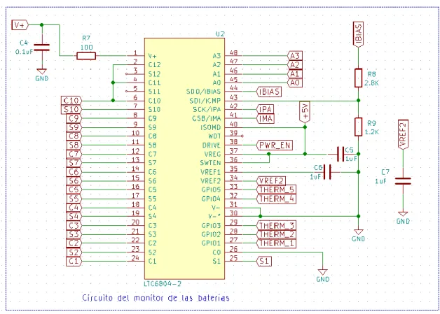 Figura 14. Conexiones LTC6804