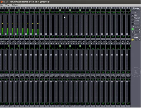 Figura 3.10: Interfaz Hammerfall DSP Mixer.