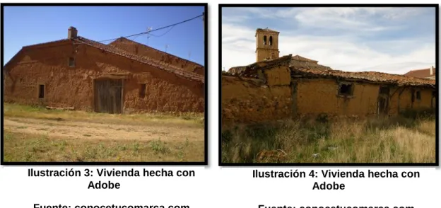 Ilustración 3: Vivienda hecha con  Adobe 