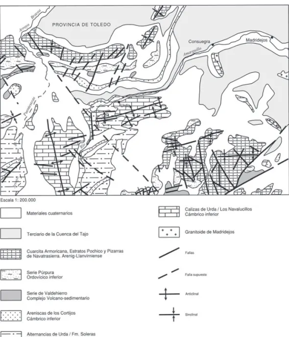 Fig 2.- Esquema estructural de Madridejos.