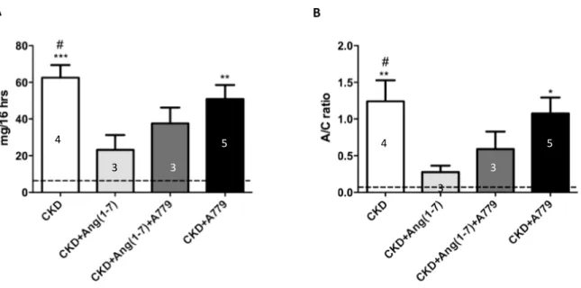 Figura  3.  Análisis  función  renal.  A,  Proteinuria  (mg/16  hrs).  B,  Relación  proteinuria- proteinuria-creatinuria (RPC)