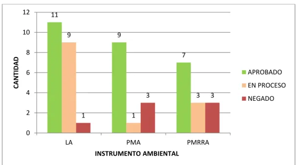 Figura 24. Soacha - Estado del instrumento ambiental 