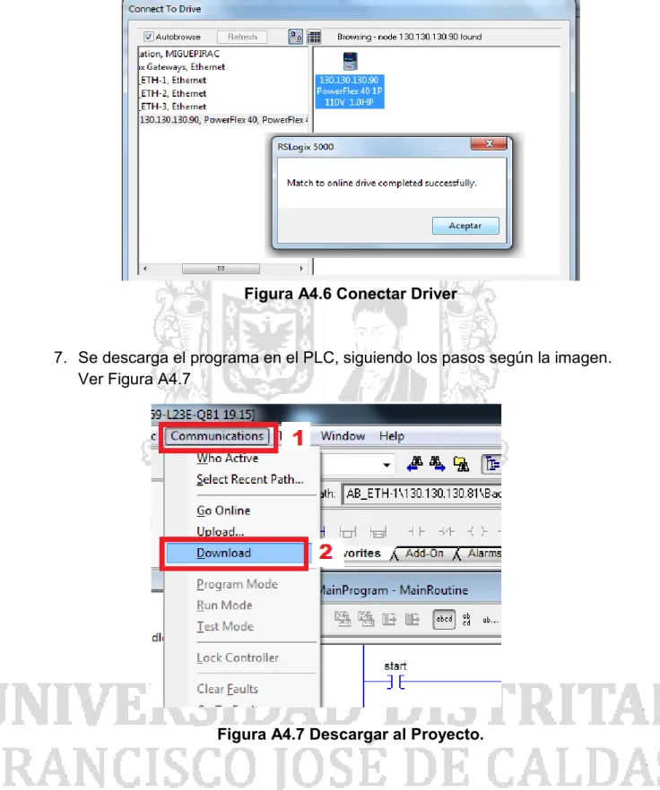 Figura A4.6 Conectar Driver 