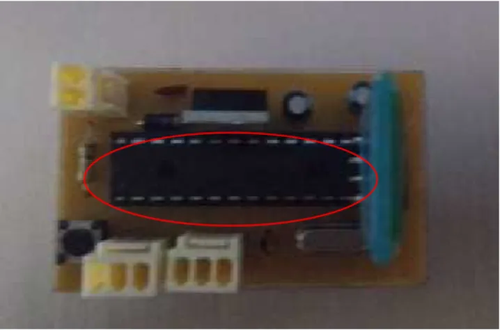 Figura 11: Microcontrolador para el procesamiento de datos. 
