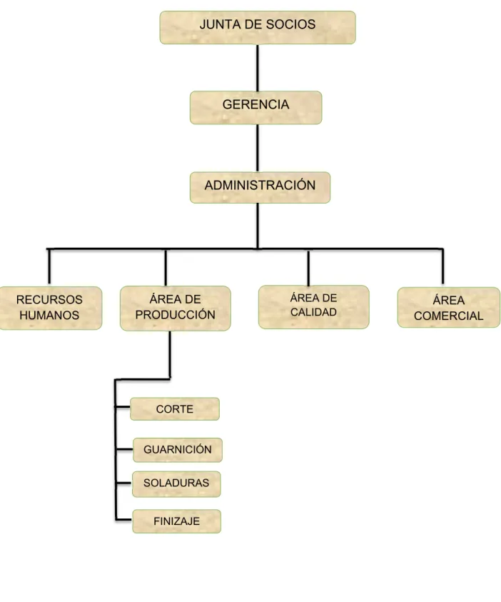 Figura 1. Estructura organizacional no formalizada Sport Maher SAS. 