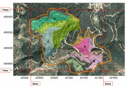 Ilustración 4: Mapa de las zonas de plantación