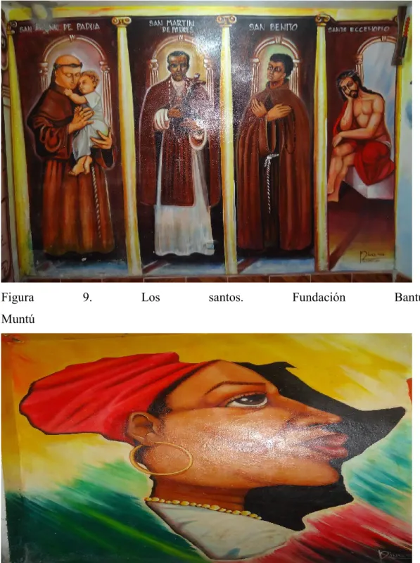 Figura  9.  Los  santos.  Fundación  Bantú- Bantú-Muntú