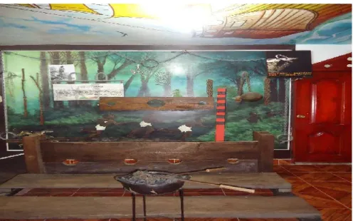 Figura 1.  Museo Bantú-Muntu (Chocó-Quibdó), réplica de los elementos empleados para castigos corporales.