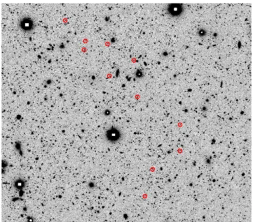 Figure 2. The assembly history of a ~ z 2.5 protocluster. We follow all halos that will eventually become part of the same z = 0 DM halo, i.e., form a cluster.