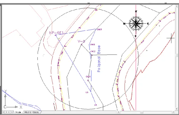 Figura  6. Topografía Convencional (Poligonal base) 
