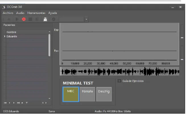 Fig. 2.6 Ventana principal del software DCGrab v3.0 