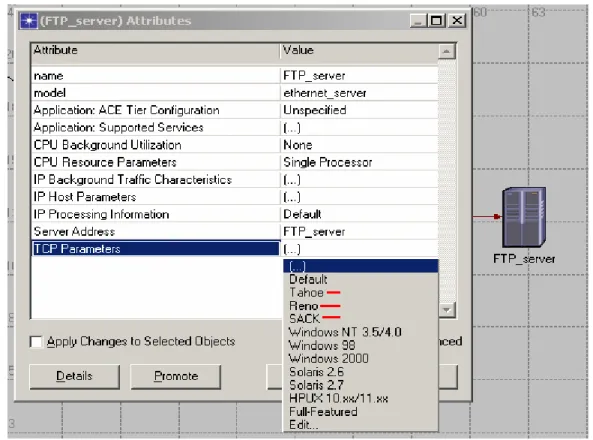 Fig. 3.3 Implementaciones TCP a utilizar. 