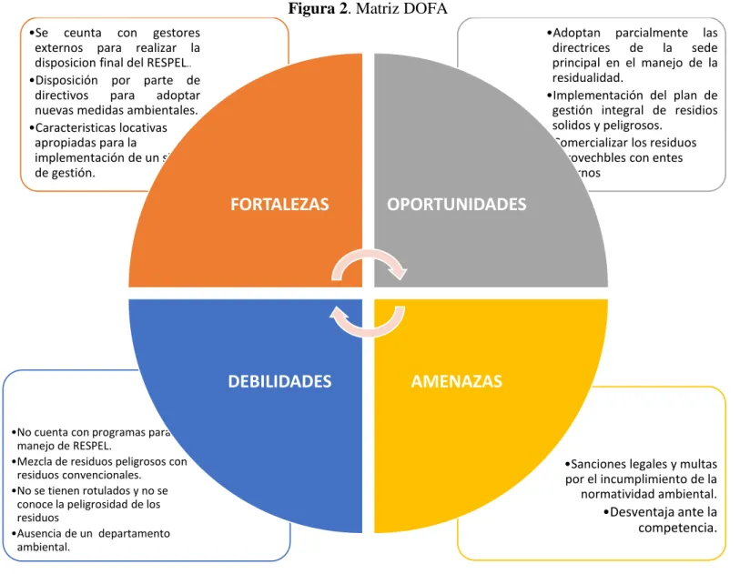 Figura 2. Matriz DOFA 