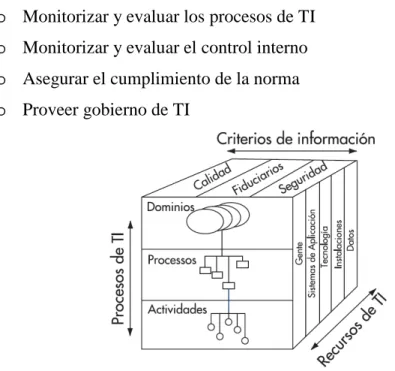 Figura 3. Recursos en COBIT. Fuente: ITGI (2000) 