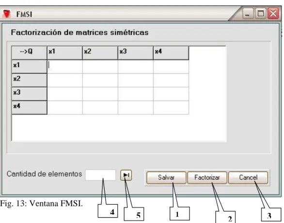 Fig. 13: Ventana FMSI.    