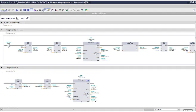 Figura 18 ejemplo de programación el LADDER (Fuente el autor) 