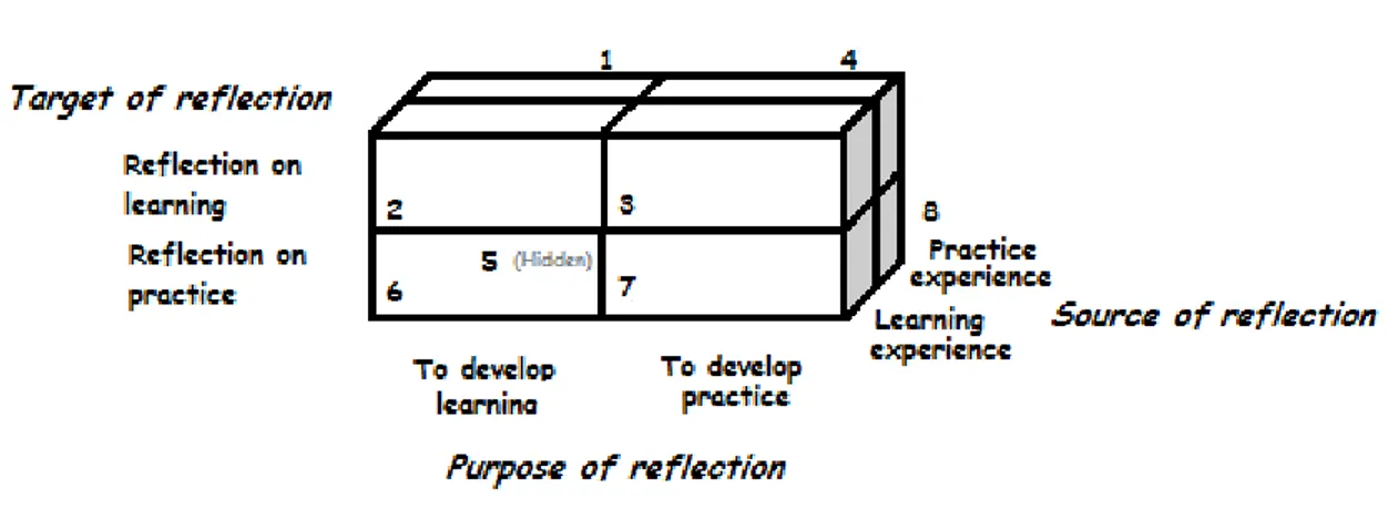 FIGURA 1: Dimensiones de reflexión. Fuente: Black y Plowright, 2010. 