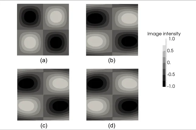 Figure 2.5. Registration results and comparison for α = µ = λ = 0.5. (a) Reference image R