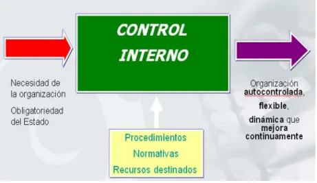 Figura 1.2: Representación del proceso de control interno. 