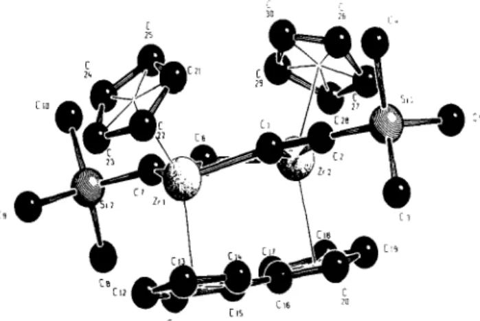 Fig.  6.  View  of  the  molecular structure of compound  7  with  the  atomic labeling scheme