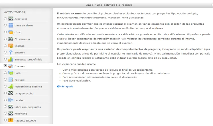 Figura 2.4: Introducción de un Examen. 