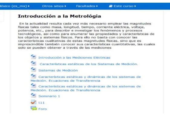 Figura 2.3: Estructura de uno de los temas en la plataforma 