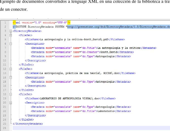 Fig. 23 Archivo en XML 