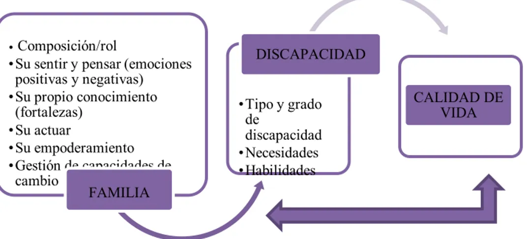 Figura 2. Relación mutua e influyente entre las categorías 