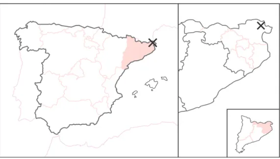Fig. 04. Localización de Espolla. (Gámez, 2019)