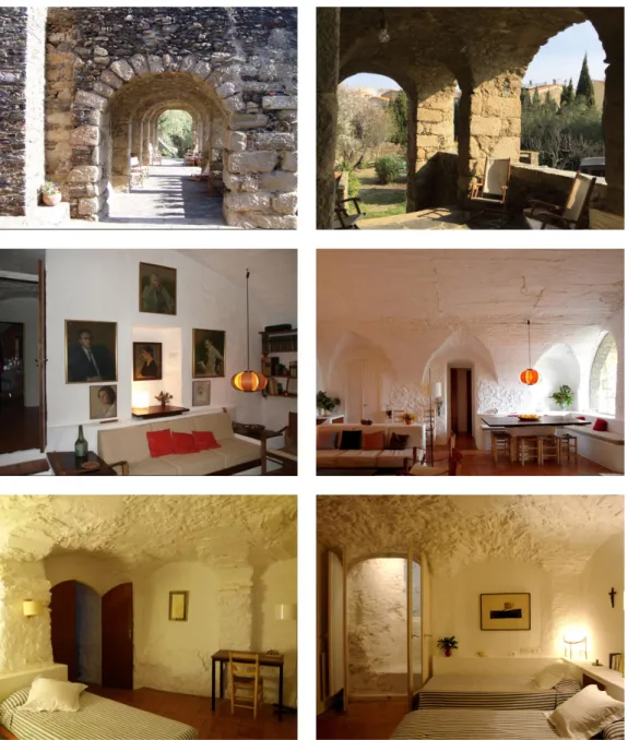 Fig. 15  Galeria;    Fig. 16. Sala principal;    Fig. 17. Dormitorios. Archivo Coderch