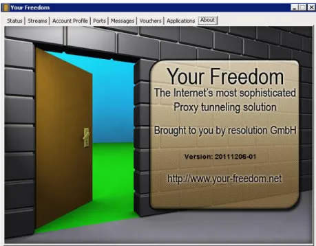 Figura 3.2 Your Freedom: solución de túnel para la navegación liberada y sin restricciones de  dominio