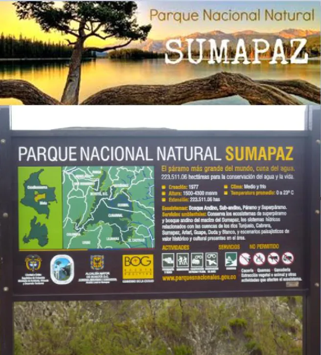 Fig. 1. Entrada Parque Natural Sumapaz. 
