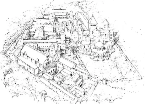 Fig.  8 Abadía de Cluny (según Conant) 