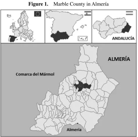 Figure 1.  Marble County in Almería