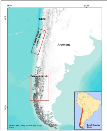 FIGURE 1 | Study areas. Source: Compiled by the authors based on ESRI, USGS, NOAA.