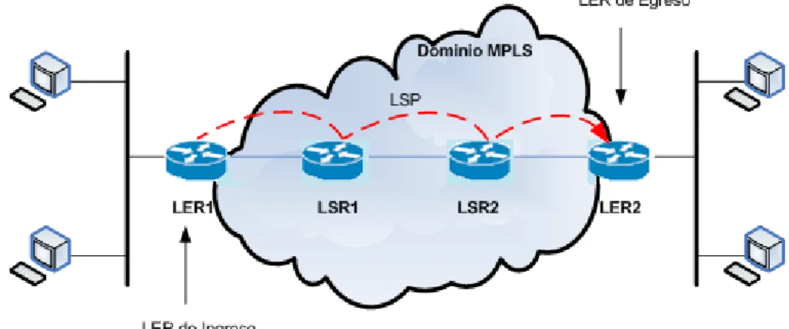 Figura 1.5 Componentes que conforman MPLS 
