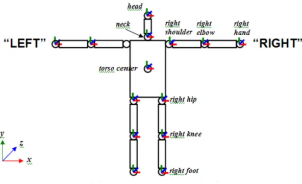 Figura 2.6: Esquema de los ’joints’ que puede capturar OpenNI.