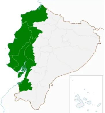 Figure 2 Mapa de la Región Costa 